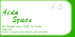 aida szucs business card